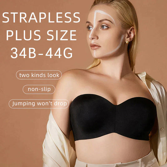 💕PLUS SIZE Promotion-Detachable-Strap Bandeau Bra