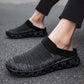 WOMEN'S SUMMER CASUAL FLYING WOVEN BREATHABLE HALF SLIPPERS