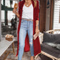 Velvet Long Sleeve Coat