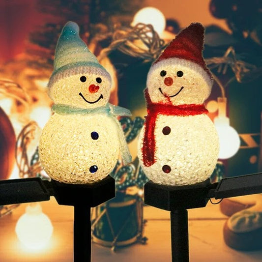 🎄Christmas Sales - 49% OFF⛄Waterproof Solar Snowman Lamp