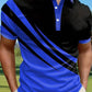 Men's New Summer Striped 3D Printed POLO Shirt