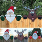 (🔥Christmas Sale 49% OFF!!)🎁🎅Santa Claus Fence Peeker Holiday Outdoor Decoration