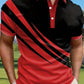 Men's New Summer Striped 3D Printed POLO Shirt