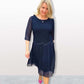 Women's Elegant Pleated Flowy Dress