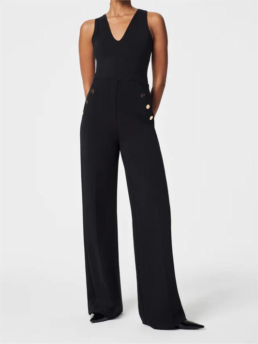 BUTTON WIDE LEG PANT