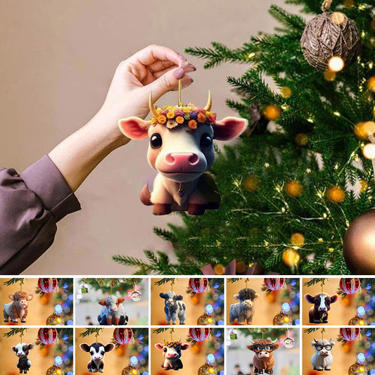 🎄Christmas Sale - 49% OFF🔥Cartoon Cow Decorative Ornament