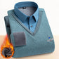 Men's Thermal Fleece Lined Double Layer Sweater