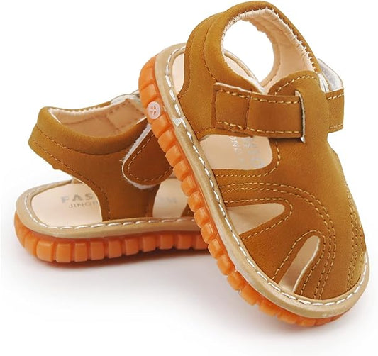 👼Toddler Boys & Girls Squeaky Sandals- Anti-Slip Rubber Sole