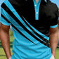 Men's New Summer Striped 3D Printed POLO Shirt