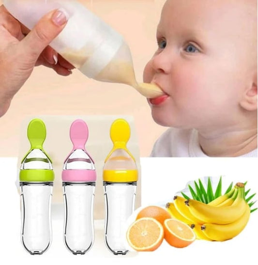 ⏰Hot Sale-49% OFF 👼Squeezable Baby Spoon Bottle（3pcs）