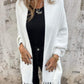 Women's Long Sleeve Casual Tassel Shawl Coat