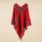 Women's Retro Pullover Tassel Shawl