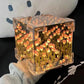 Tulips Cube Infinity Mirror Lamp